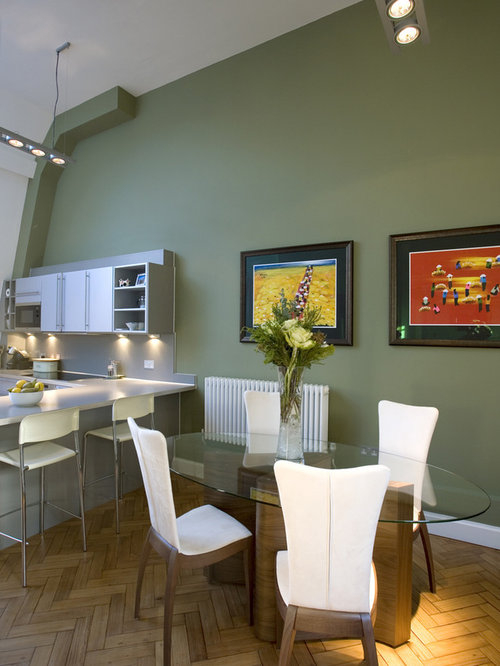 Olive Green Walls | Houzz with A Fresh Perspective Green Walls as a Stunning Kitchen Feature