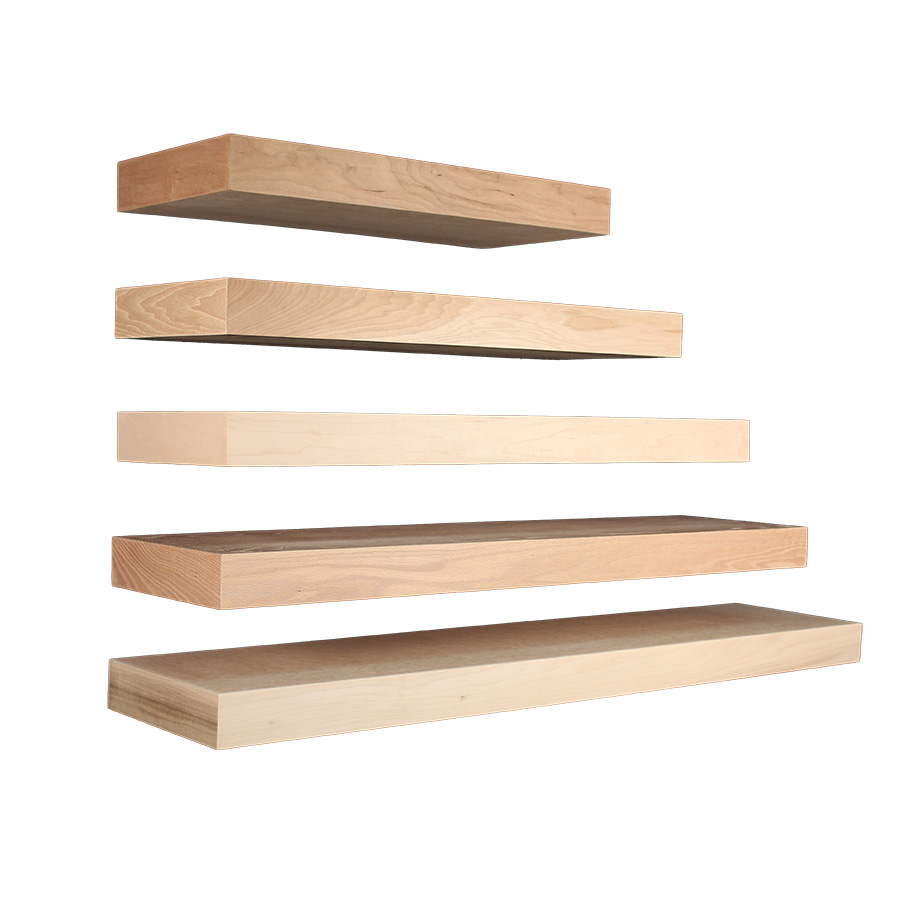 Omega National Products 54&Quot; Maple Floating Shelf System Omega National ... in Omega National Floating Shelf 2.5"X10"X24" Unfinished Hickory