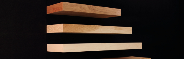 Omega National Products | Floating Shelves | Kitchen & Bath Business with Omega National Floating Shelf 2.5"X10"X24" Unfinished Hickory