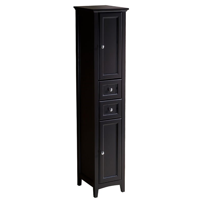 Oxford Tall Bathroom Linen Cabinet - Walmart.com with Fresca Oxford Antique White Tall Bathroom Linen Cabinet