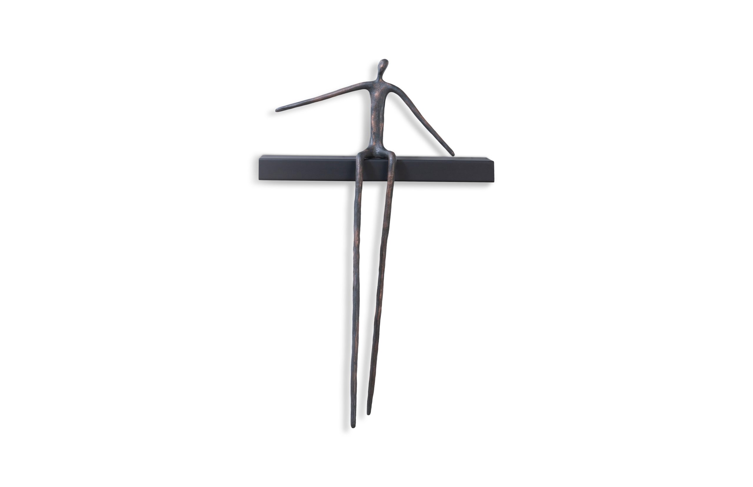 Phillips Collection Moveable Man On Short Shelf Sitting Wall Décor ... throughout Moveable Man On Short Shelf, Standing