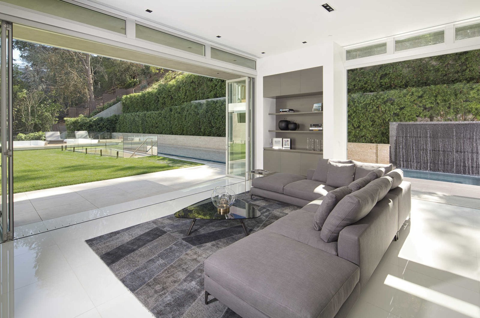 Photo 3 Of 8 In An Architectural Marvel Off The Sunset Strip By Luxury ... pertaining to Sliding Walls Bring The Outside In