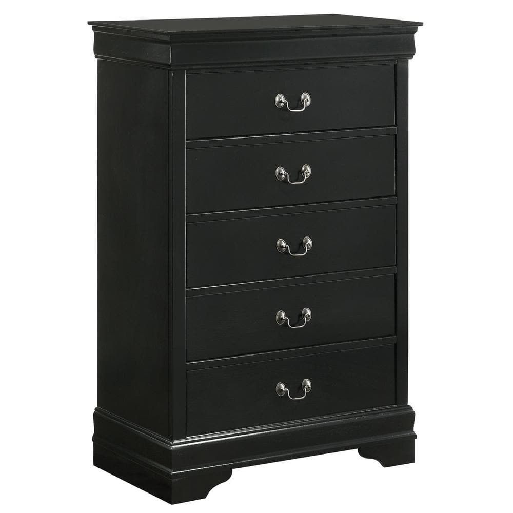 Picket House Furnishings Ellington 5-Drawer Chest In Black B.11458.Ch ... within Picket House Furnishings Ellington 5-Drawer Chest In Cherry