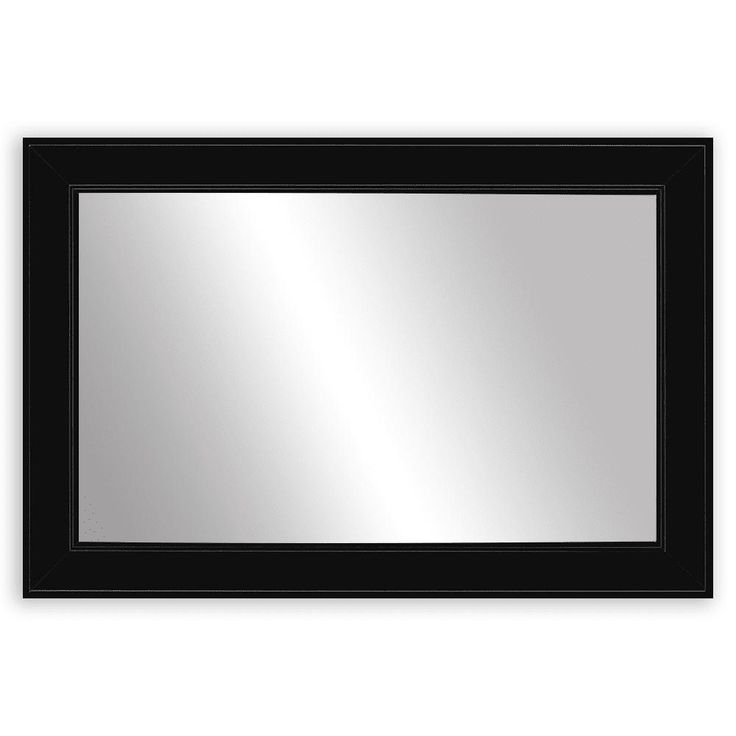 Porter Black Framed Wall Mirror - Bed Bath & Beyond - 33896627 | Black ... intended for Black Mirror Frame