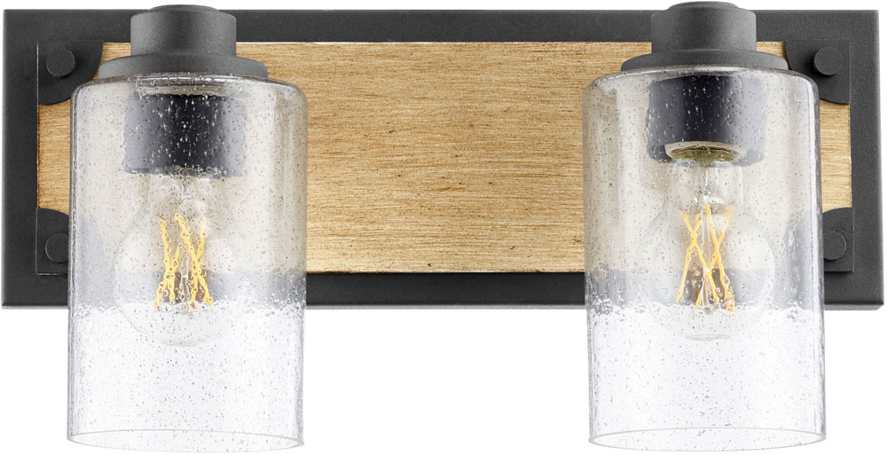 Quorum 5143-2-69 Contemporary Noir With Driftwood 2-Light Vanity ... pertaining to A Closer Look at the Alpine 2-Light Vanity Fixture Its Noir Driftwood Appeal