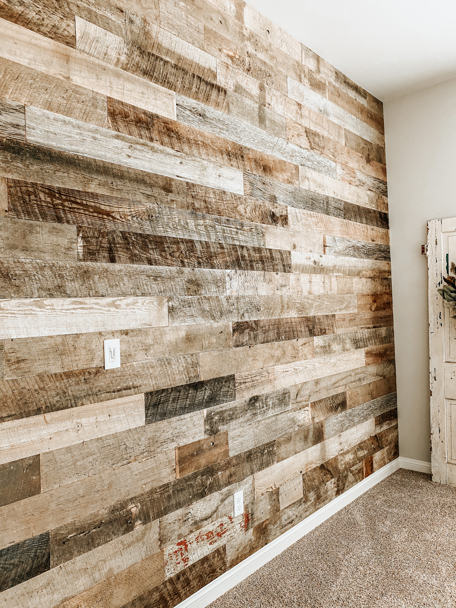 Reclaimed Wood Decorative Wall Planks | Shelly Lighting within What To Know About Adding A Reclaimed-Wood Wall