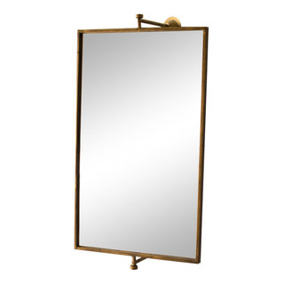 Rectangle Rotating Wall Mirror - Transitional - Wall Mirrors - By ... with regard to From Drab to Fab Finding the Ideal Spot for Your Rectangle Rotating Mirror