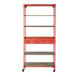 Red Industrial Shelf Unit On Wheels Brooklyn | Idées Étagères, Étagère ... regarding A Deep Dive into the Brooklyn II Industrial Wall Shelf Design