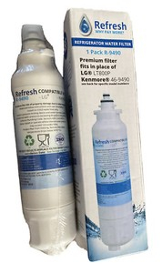 Refresh 1 Pack R-9490 Fits Lg Lt800P Kenmore 46-9490 Refrigerator Water ... throughout 1 Pack Lt800P Lg Adq73613401 Kenmore 46-9490 Refrigerator Water Filter