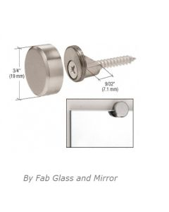Round Mirror Clips, J Shaped Mirror Brackets, Decorative Mirror Clips for Nickel Plated J-Mirror Clip Set