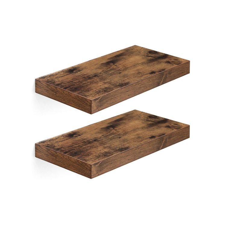 Rustic Brown Floating Shelves - Floating Shelf | Vasagle By Songmics throughout Understanding the Charm of Ladd's Rustic Brown Shelving