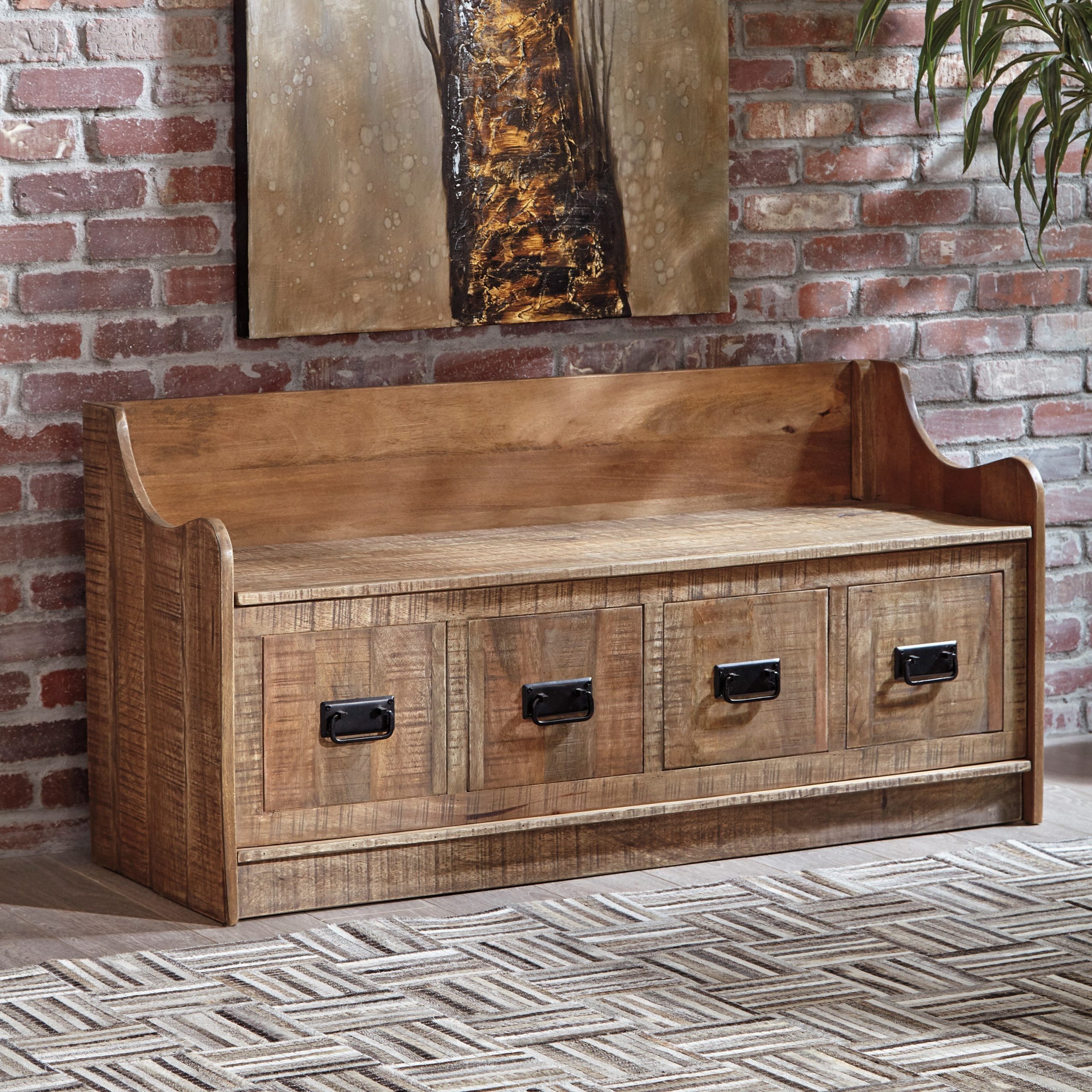 Rustic Farmhouse Entryway Bench With Storage At Lucinda Kindler Blog within Entryway Storage Bench