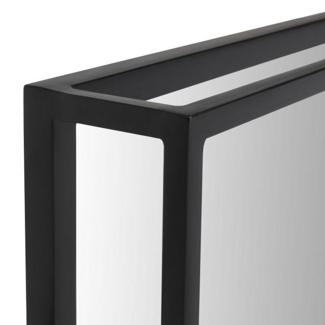 Safavieh Couture Kallie Shadow Box Mirror, Black, #N/A - Transitional - Wall Mirrors - By ... with Safavieh Cala Mirror Black