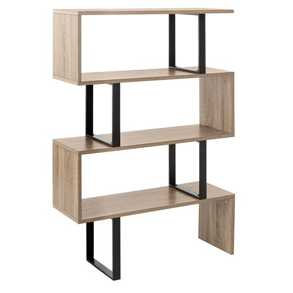 Safavieh Louise Retro Mid Century Wood Etegere Shelf inside Safavieh Louise Etagere