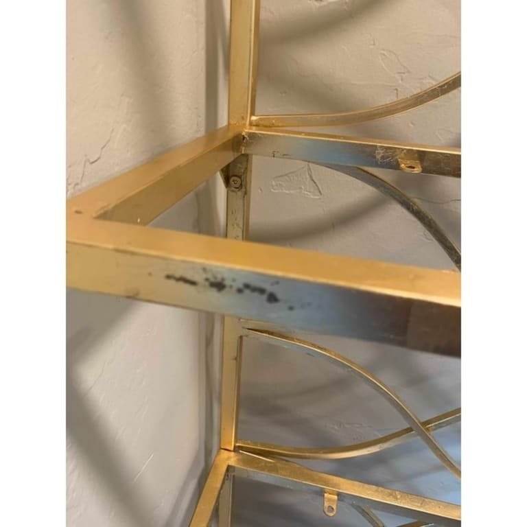 Safavieh Spano 4 Glass Tier Marble Base Etagere - Gold / White - 34" X 12" X 76" - 34" X 12" X ... intended for Safavieh Spano 4 Tier Marble Base Etagere, Gold/Black