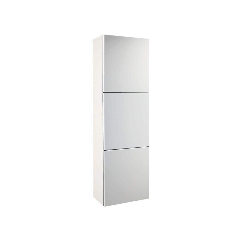 Save $206 • Fresca White Bathroom Linen Side Cabinet With 3 Large ... pertaining to Fresca Teak Bathroom Linen Side Cabinet With 3 Large Storage Areas