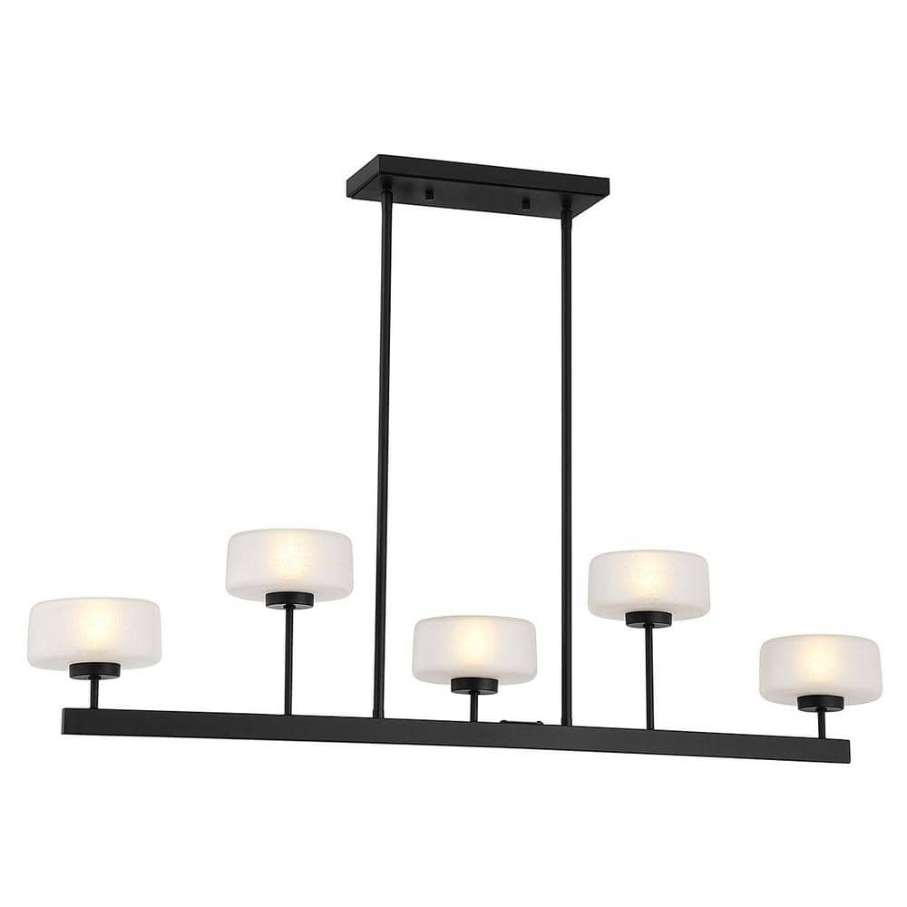 Savoy House Falster 42 In. W X 9.5 In. H 5-Light Matte Black Linear ... for Styling Your Space with the Savoy House Delphi 1-187-3-172