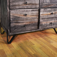 Sawyer Parota Wood 5-Drawer 1-Door Chest, Highboy Dresser ... with Granville Parota 5 Drawer Highboy Dresser
