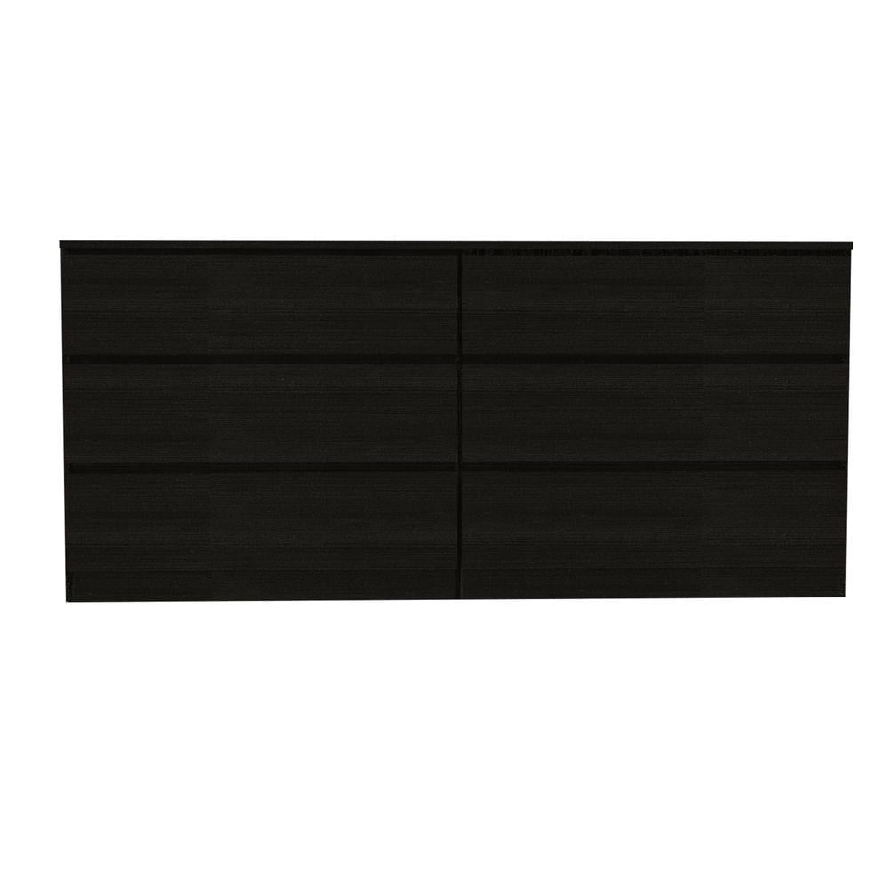 Seul Six Drawer Double Dresser; Superior Top - Walmart.com pertaining to Fm Furniture Seul Modern Minimal Six Drawer Double Dresser With Superior Top