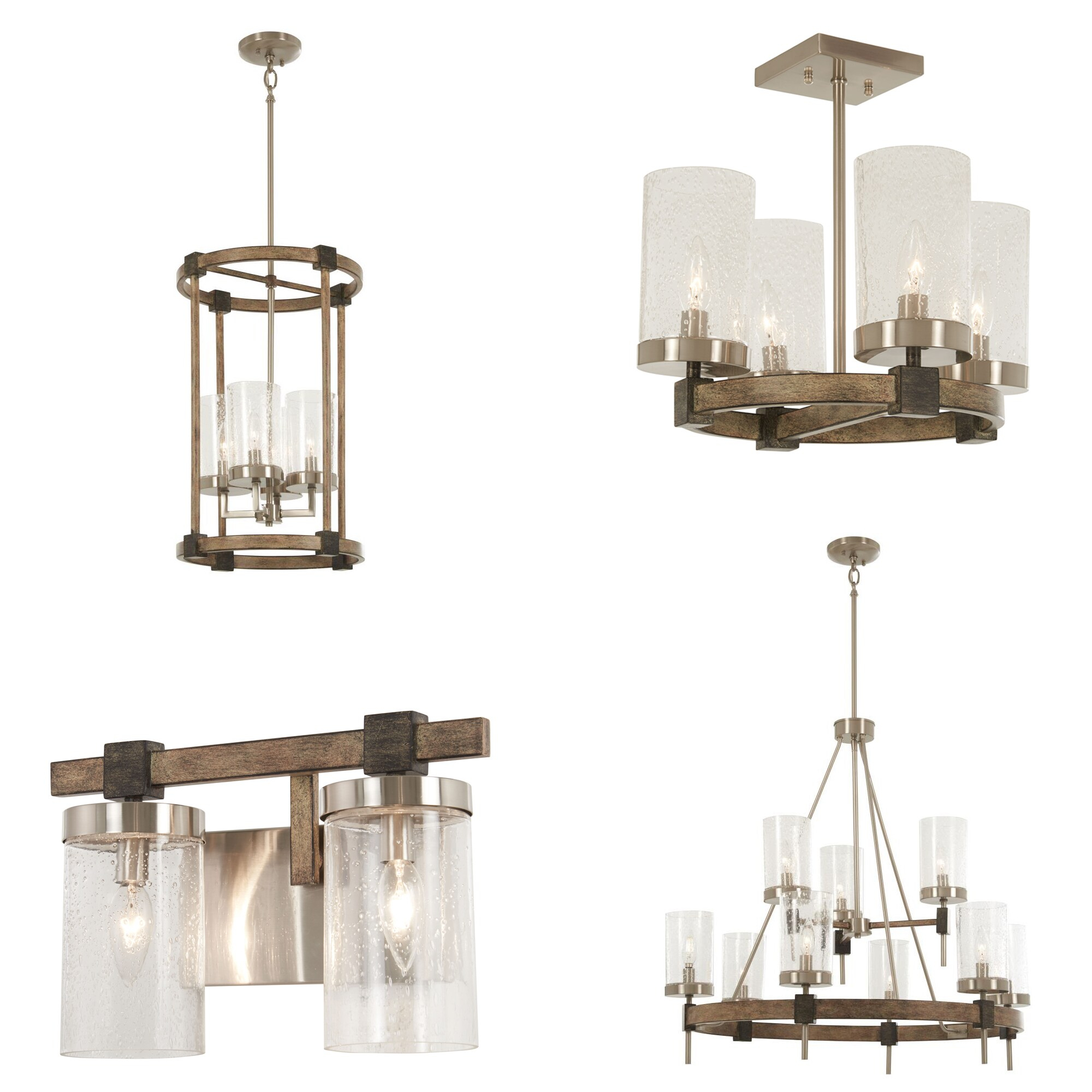 Shop Minka Lavery Bridlewood Indoor Lighting Collection In Stone Grey ... throughout Minka Lavery Bridlewood 5 Light Island, Stone Grey / Brushed Nickel