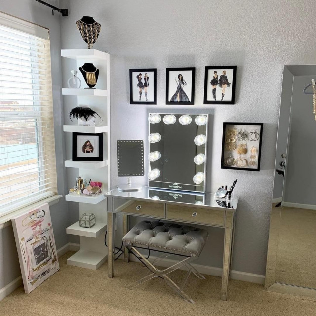 Slaystation Natalie Mirrored Column - Contemporary - Display And Wall ... in The Craftsmanship Behind the SlayStation Natalie Mirrored Column, Light Pink Edition