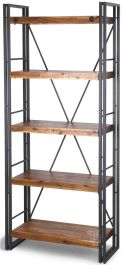 Solid Acacia Wood Austen Large Shelf Bookcase||Yosemite Home Decor ... within Austen Large Shelf