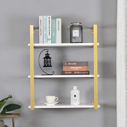 Sss Furniture 3-Tier Modern Rustic Floating Wall Shelves, 24 Inch ... throughout Elevating Your Home Decor with Thoughtful Shelf Placement