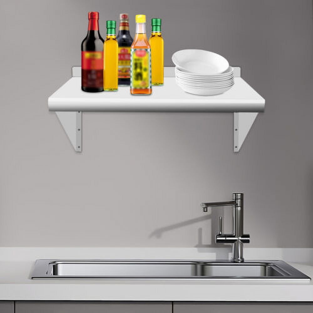Stainless Steel 12" X 24" Commercial Kitchen Wall Shelf Restaurant ... in The Essential Guide to Choosing the Right NSF Stainless Steel Shelf for Your Restaurant
