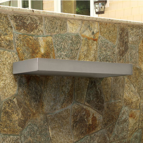 Stainless Steel Floating Shelf, 18&Quot; - Industrial - Display And Wall ... throughout Caring for Your Stainless Steel Floating Shelf 18"x10"x2.5" for Lasting Beauty