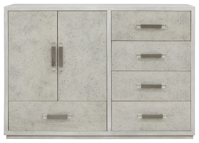 Stone-Textured 5-Drawer Accent Cabinet With Doors - Transitional - Accent Chests And Cabinets ... pertaining to Stone-Textured 5 Drawer Accent Cabinet With Doors