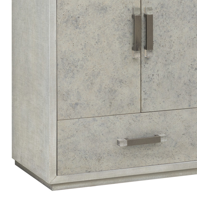 Stone-Textured 5 Drawer Accent Cabinet With Doors - Transitional ... in Beyond Storage How Stone-Textured Cabinets Elevate Your Decor