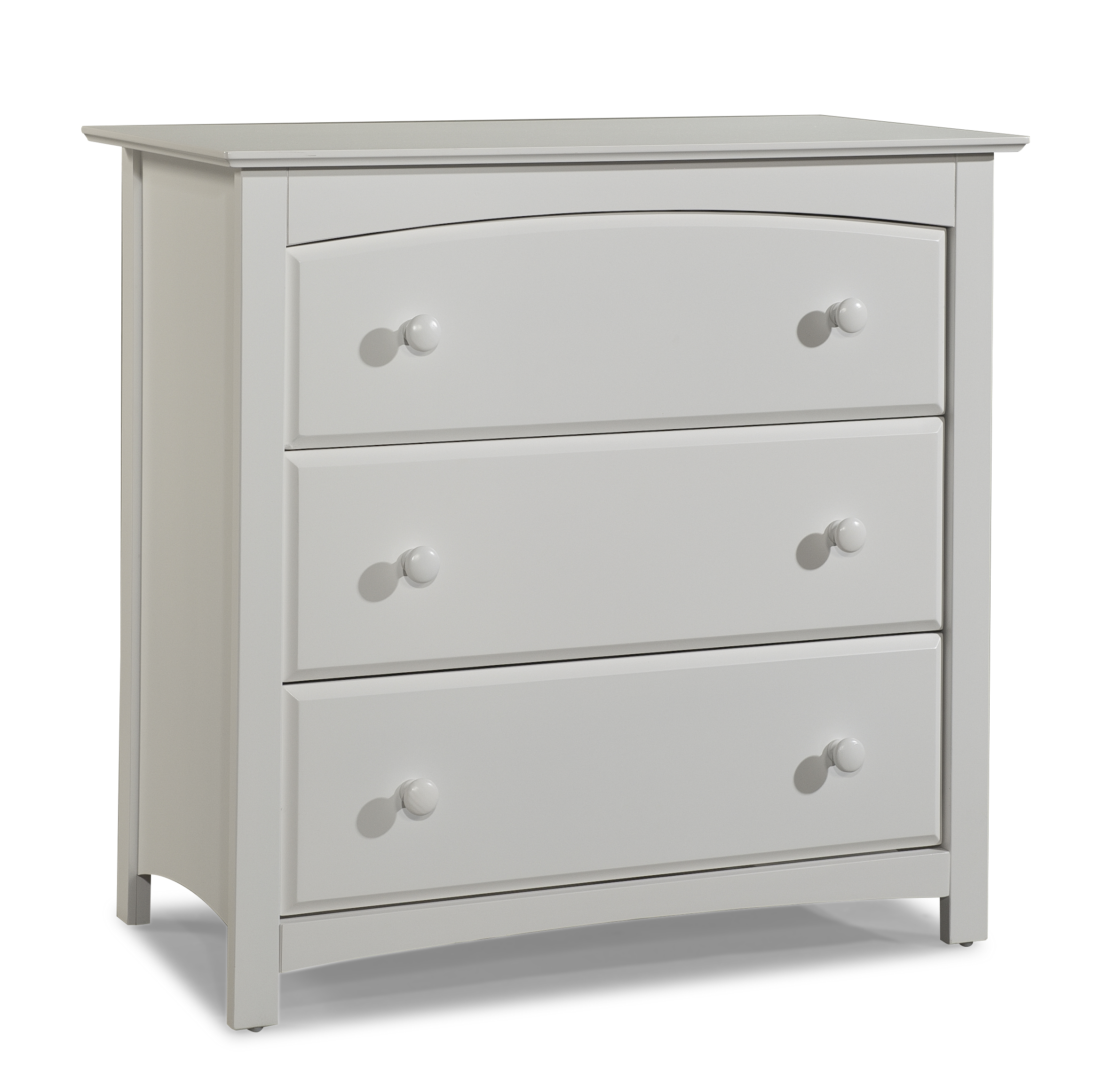 Storkcraft Kenton 3 Drawer Dresser - White within Choosing the Right Storage Solution The Cresco 3 Drawer Dresser in White