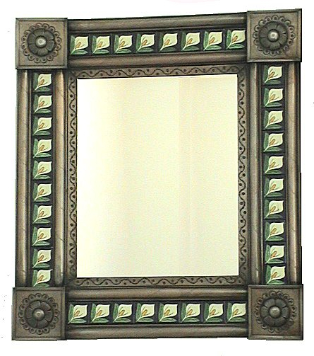 Talamex Post Medium Brown Lily Tile Mexican Mirror inside Finding the Perfect Medium Brown Sassari Tile Mexican Mirror for Your Decor