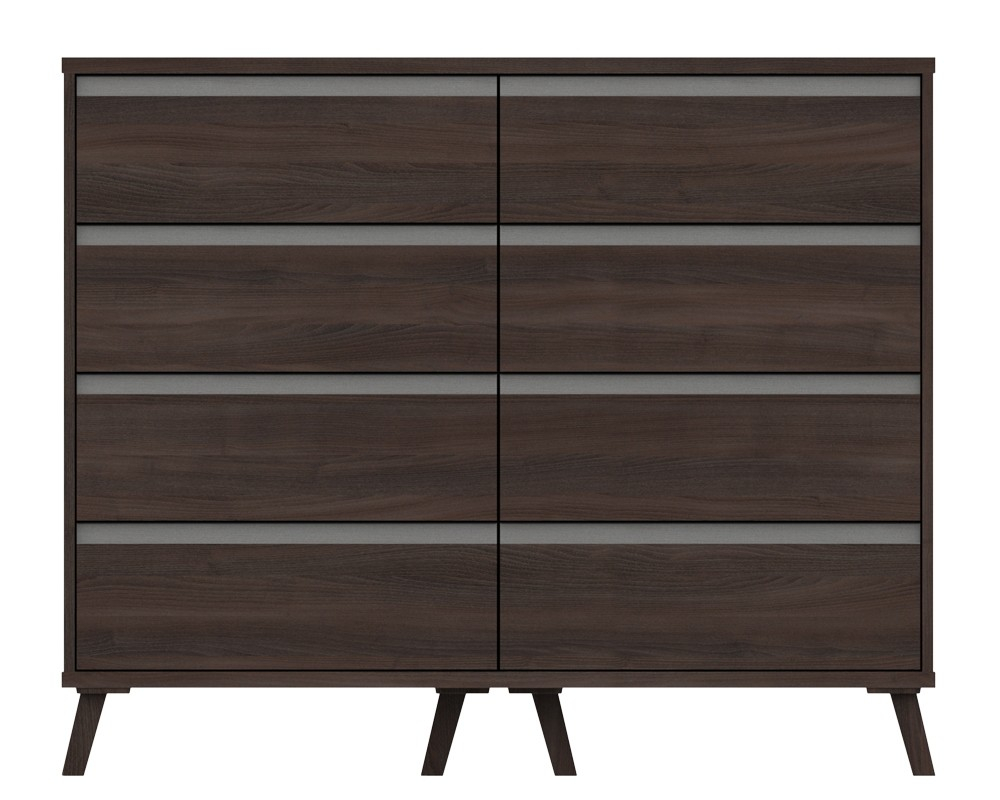 Thames Truffle Oak 4 Drawer Double Chest intended for 4 Drawer Chest Truffle