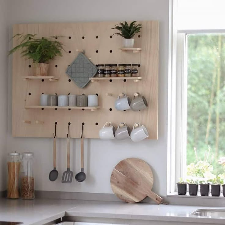 The Top 70+ Pegboard Ideas - Home Design And Storage - Next Luxury ... for Boost Your Kitchen Storage With Pegboard On A Wall