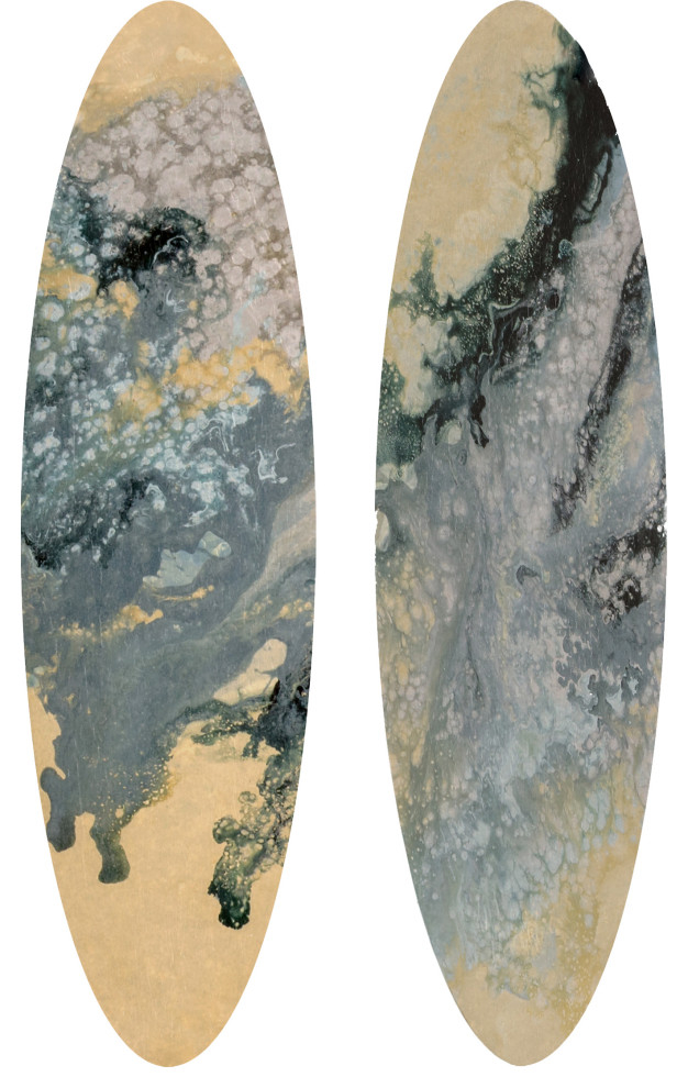 Tidal I Artwork, 2-Piece Set - Contemporary - Mixed Media Art - By ... regarding The Allure of Tidal I Artwork Exploring Its 2-Piece Arrangement