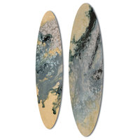 Tidal I Artwork, 2-Piece Set - Contemporary - Mixed Media Art - By ... throughout Tidal I Artwork, 2-Piece Set
