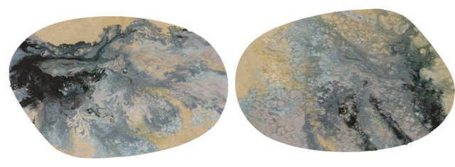 Tidal Ii Artwork, 2-Piece Set - Contemporary - Mixed Media Art - By ... intended for Tidal I Artwork, 2-Piece Set