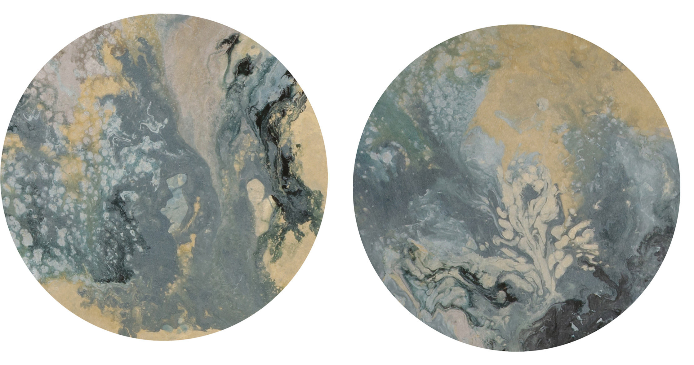 Tidal Iii Artwork, 2-Piece Set - Contemporary - Mixed Media Art - By ... pertaining to The Allure of Tidal I Artwork Exploring Its 2-Piece Arrangement