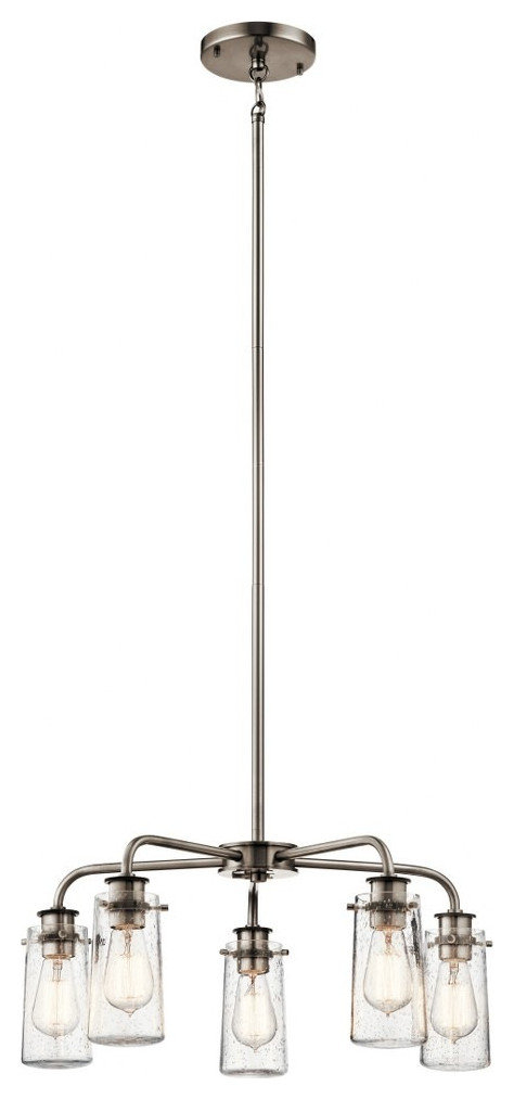 Traditional Farmhouse Five Light Chandelier-Classic Pewter Finish ... in Elevate Your Space with a Traditional Farmhouse Chandelier in Pewter