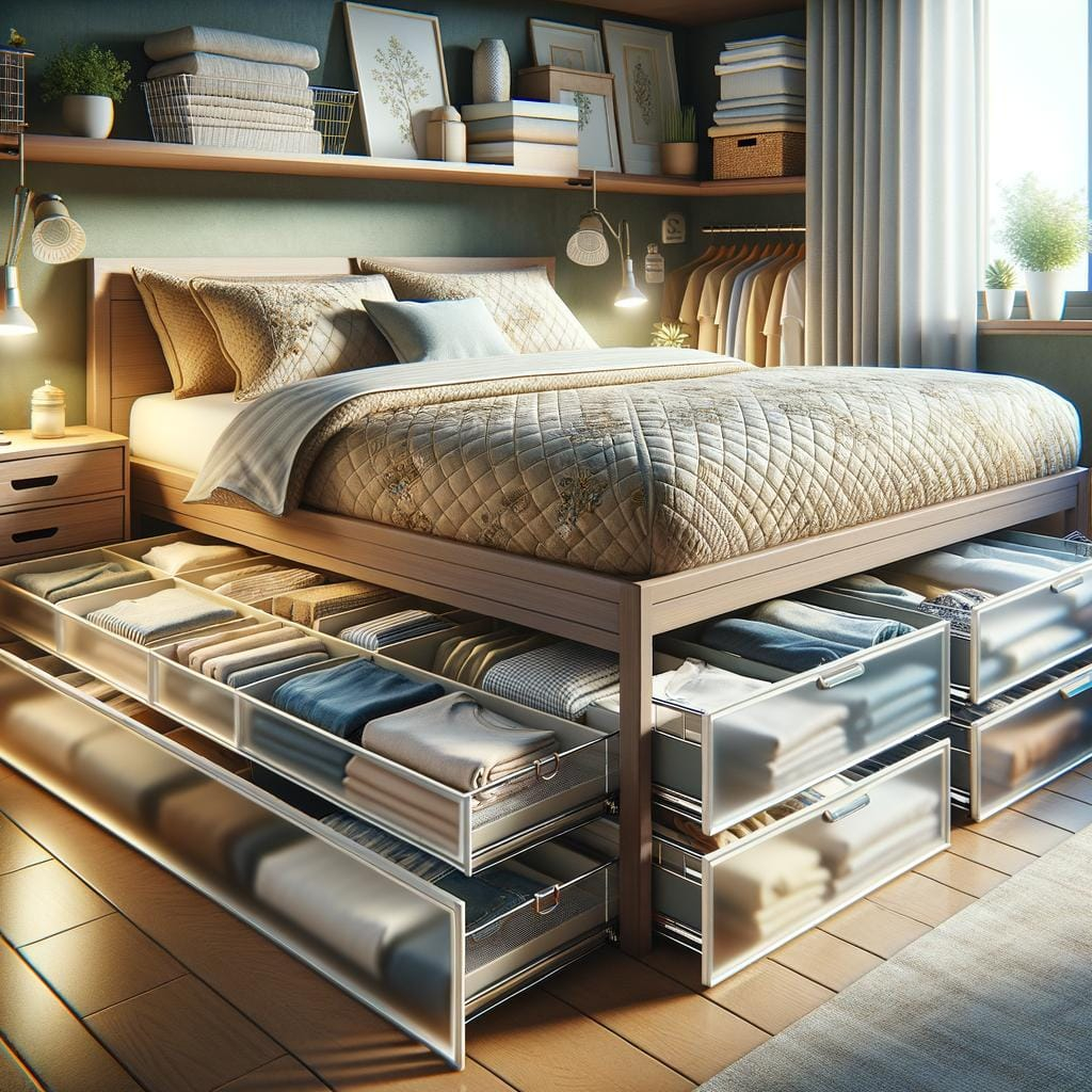 Under-Bed Storage Solutions | Decluttering Solutions throughout Bedroom Hacks That Actually Save You Time and Money