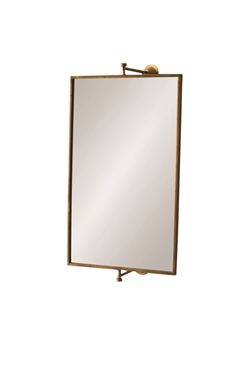 Unique Wall Mirror - Antiqued Distressed Brass Rotating Mirror | Mirror ... with regard to From Drab to Fab Finding the Ideal Spot for Your Rectangle Rotating Mirror