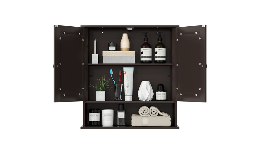 Up To 60% Off On Costway Wall Mount Mirror Cab... | Groupon Goods within Aesthetic Meets Functionality Choosing the Right Costway Grey Mirror Cabinet for You