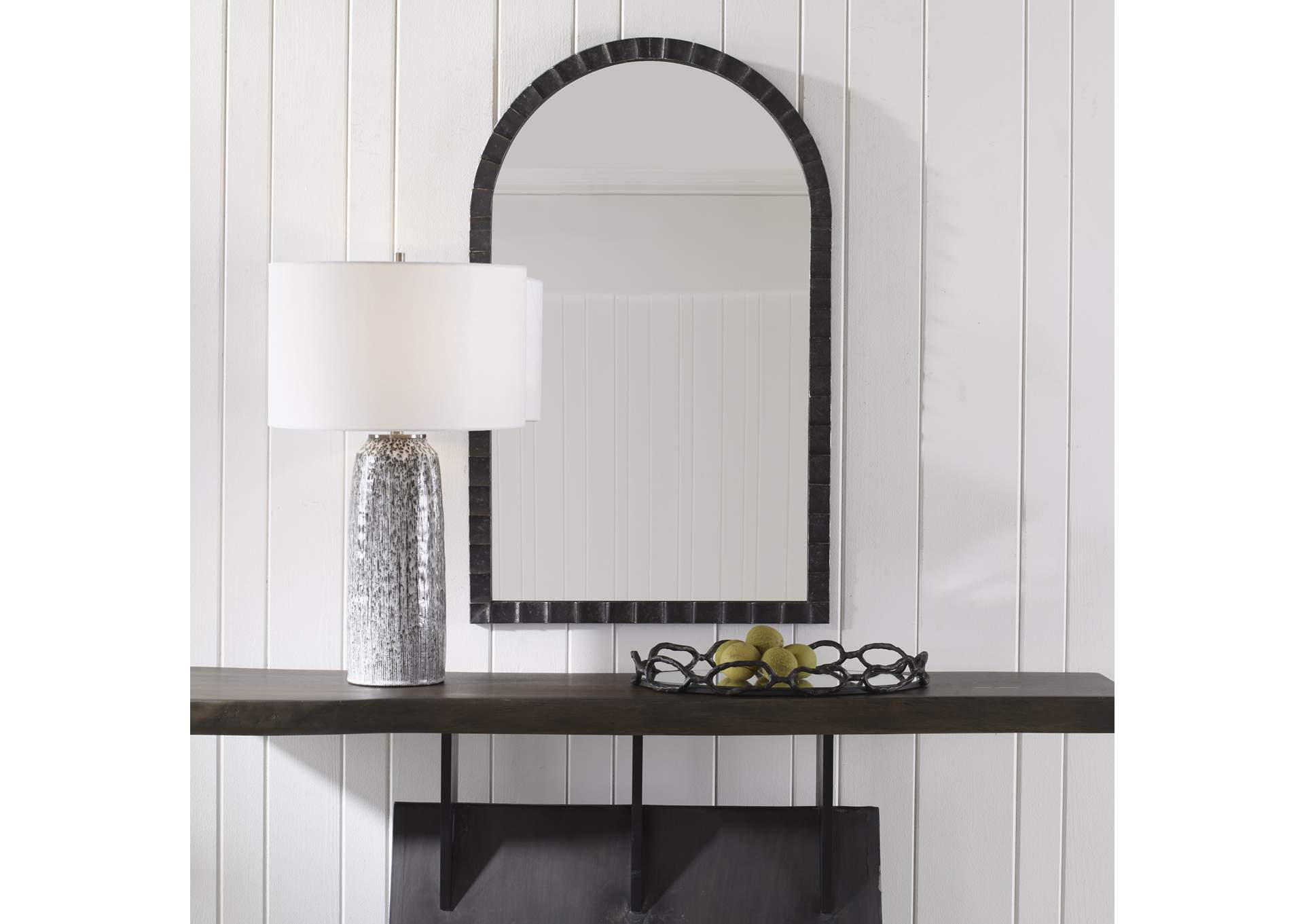 Uttermost Dandridge Black Arch Mirror for Uttermost Tordera Black Arch Mirror