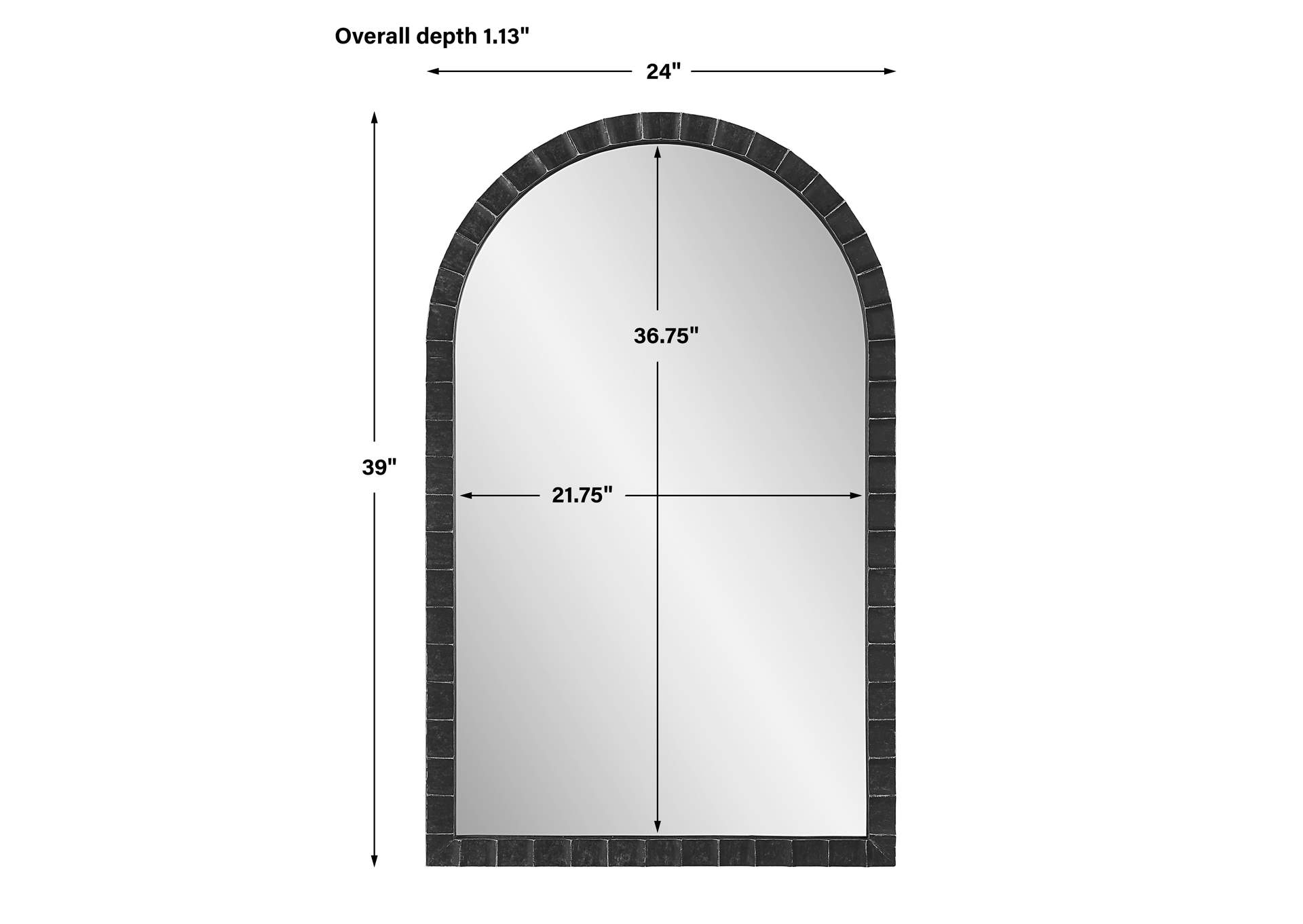 Uttermost Dandridge Black Arch Mirror in Styling Secrets with the Uttermost Tordera Black Arch Mirror for Every Room