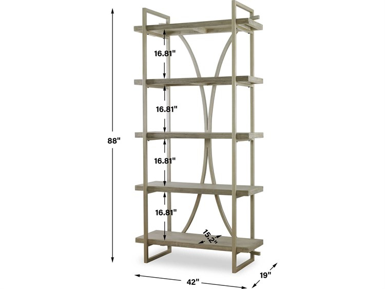 Uttermost Sway Silver Leaf Etagere | Ut22902 inside Understanding the Versatility of the Uttermost Aurelie Silver Etagere in Interior Design