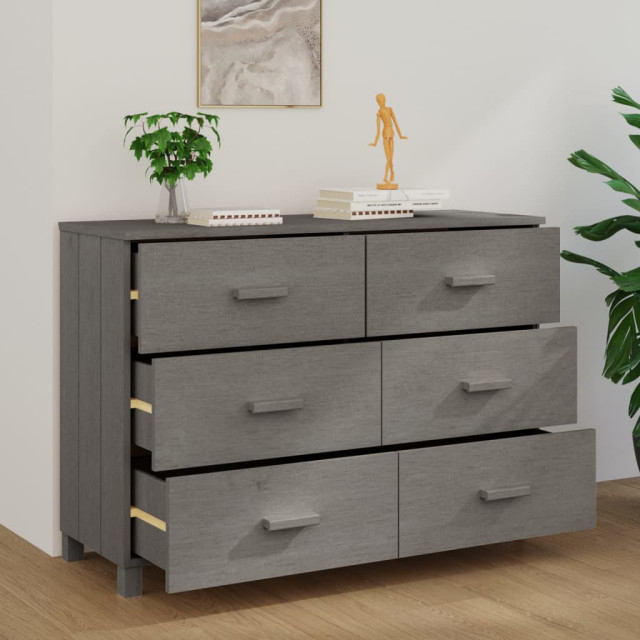 Vidaxl Sideboard Buffet Cabinet With Storage Hamar Honey Brown Solid ... throughout Unveiling the vidaXL HAMAR Sideboard Durable Charm for Your Kitchen Space