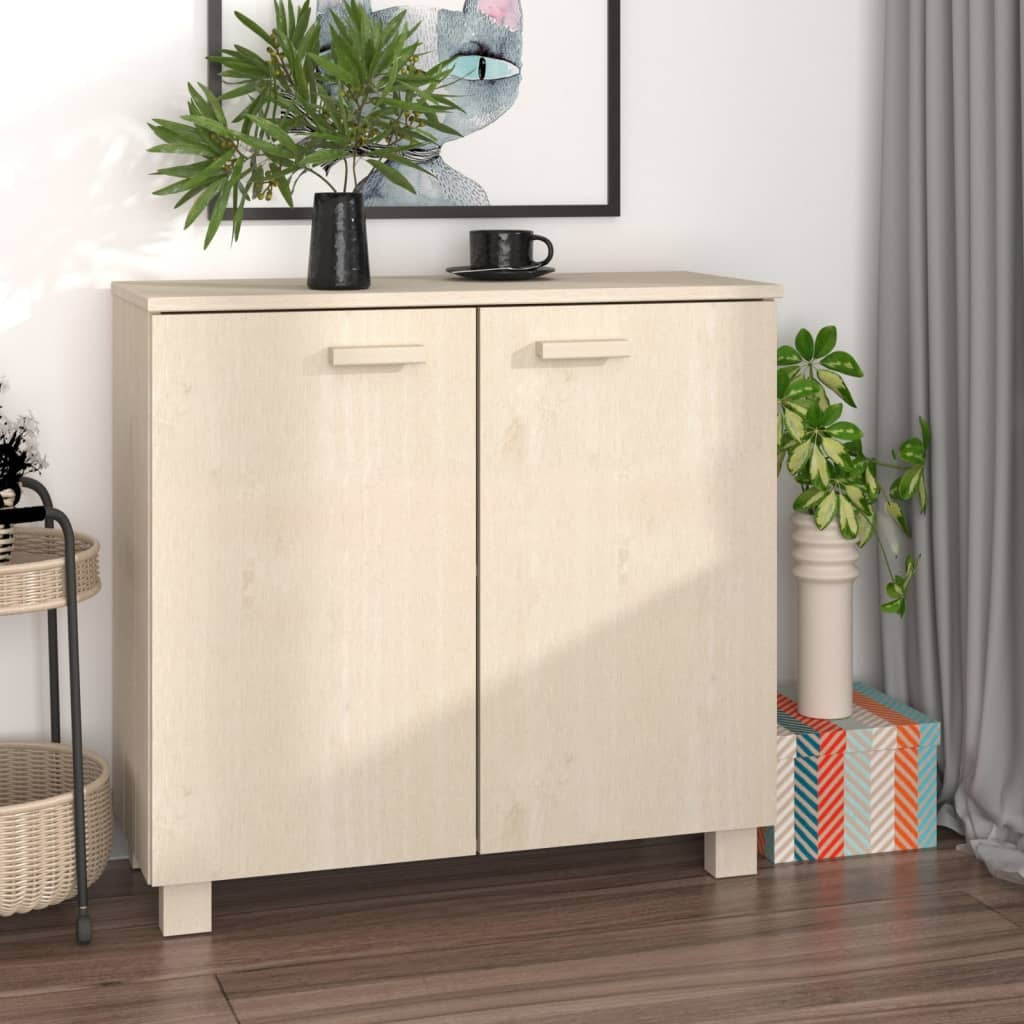 Vidaxl Sideboard Hamar Honey Brown 33.5"X13.8"X31.5" Solid Wood Pine ... with Unveiling the vidaXL HAMAR Sideboard Durable Charm for Your Kitchen Space