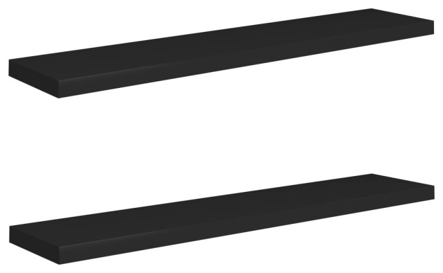 Vidaxl Wall Shelves Floating Shelves Display Shelves 2 Pcs High Gloss ... regarding Vidaxl 2X Floating Shelves Glass 19.7"X7.9" Wall Hanging Mounted Shelves Home