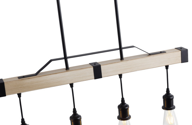Vintage Farmhouse 4-Light Bulb Pendant Lamp Fixture - Industrial ... regarding A Deep Dive into the Craftsmanship of Vintage Farmhouse Pendant Lamps